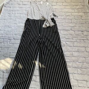 NWT New York & Company Striped Sleeveless Jumpsuit